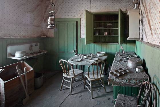 Miller House Kitchen 2 Tom Miller House Kitchen in Bodie State Historical Park, California