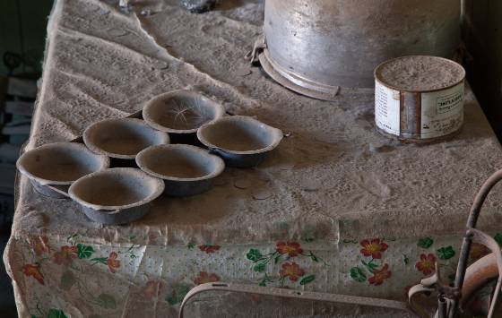 Muffin Tin Tom Miller House Kitchen in Bodie State Historical Park, California