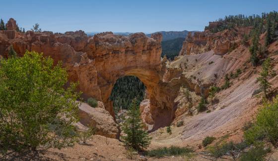 Natural Bridge Panorama Natural Bridge in Bryce Canyon National Park