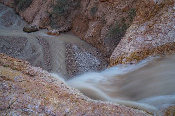 Looking down on Tropic Ditch Falls Tropic Ditch Falls seen from above in Bryce Canyon National Park