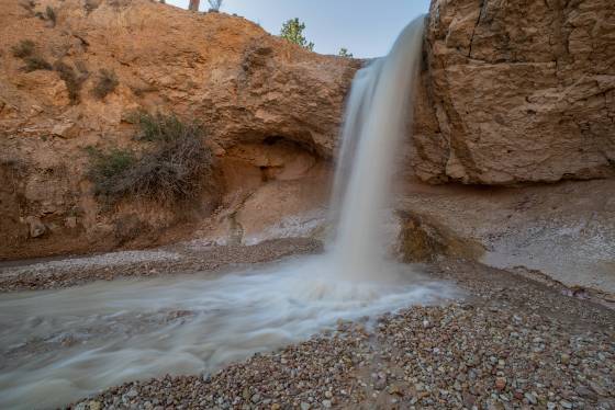 Tropic Ditch Falls late afternoon 3 Tropic Ditch Falls in Bryce Canyon National Park