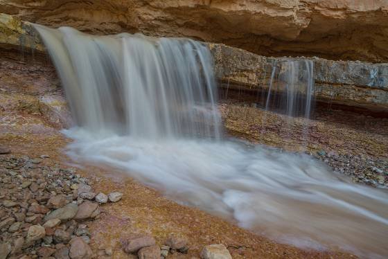 Water Canyon Falls 1 Waterfall in Water Canyon along the Tropic Ditch in Bryce Canyon National Park