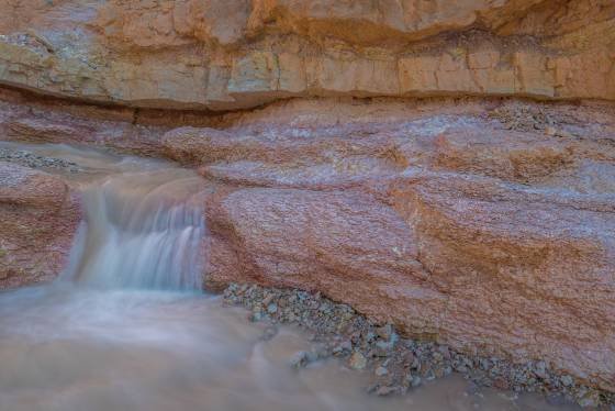 Water Canyon Falls 4 Waterfall in Water Canyon along the Tropic Ditch in Bryce Canyon National Park