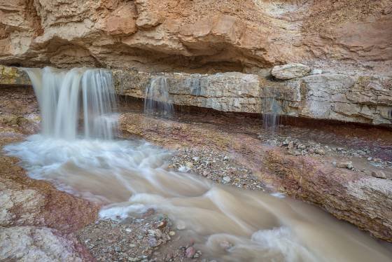 Water Canyon Falls 6 Waterfall in Water Canyon along the Tropic Ditch in Bryce Canyon National Park