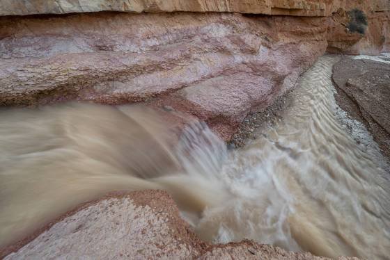 Water Canyon Falls 7 Waterfall in Water Canyon along the Tropic Ditch in Bryce Canyon National Park