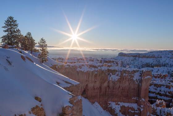 Bryce Canyon Sunrise Bryce Canyon at sunrise after a heavy snowfall as seen from Sunset Point