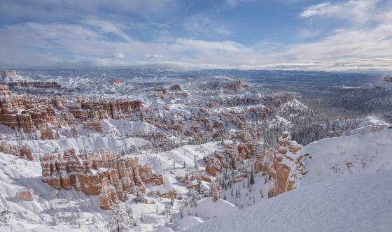 Bryce Canyon in Snow 11 The view from Sunset Point in Bryce Canyon after a snow fall