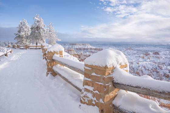 Bryce Canyon in Snow 6 The view from Sunset Point in Bryce Canyon after a snow fall