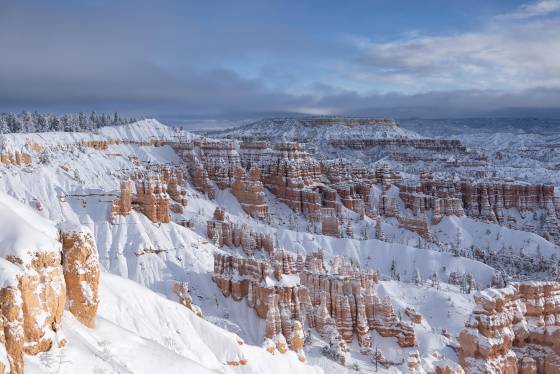 Bryce Canyon in Snow 7 The view from Sunset Point in Bryce Canyon after a snow fall