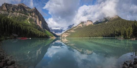 Lake Louise Panorama Panorama of Lake Louise in Banff National Park