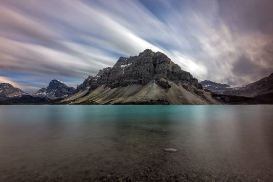 Crowfoot Mountain seen from Bow Lake Crowfoot Mountain seen from Bow Lake in Banff National Park
