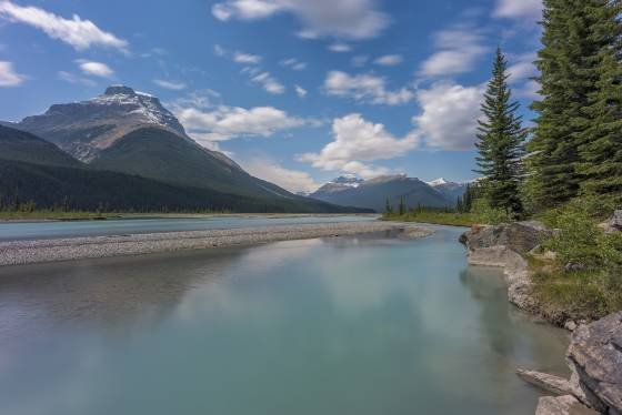 Saskatchewan River 1 View of the Saskatchewan River in Banff National Park
