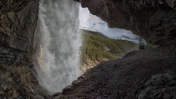 Panther Falls 2 Behind Panther Falls in Banff National Park