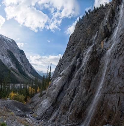 Weeping Wall 2 The Weeping Wall along Icefields Parkway in Banff National Park