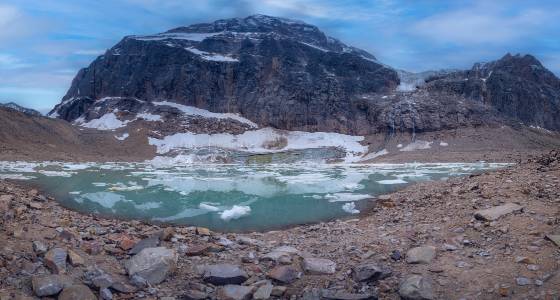 Mount Edith Cavell 1 Mount Edith Cavell, Cavell Glacier,and Angel Glacier in Jasper National Park