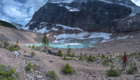 Mount Edith Cavell 2 Mount Edith Cavell, Cavell Glacier,and Angel Glacier in Jasper National Park