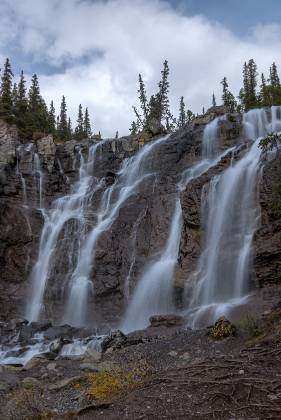 Tangle Creek Waterfall Tangle Creek waterfall near Icefields Parkway in Jasper National Park
