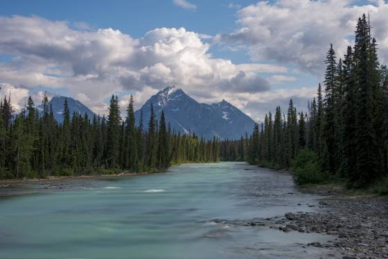 Whirlpool River Long Exposure Long exposure of the Whirlpool River taken below the bridge at the Whirlpool Campground in Jasper National Park.