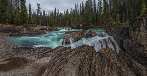 Natural Bridge 5 Natural Bridge on Kicking Horse River in Yoho National Park
