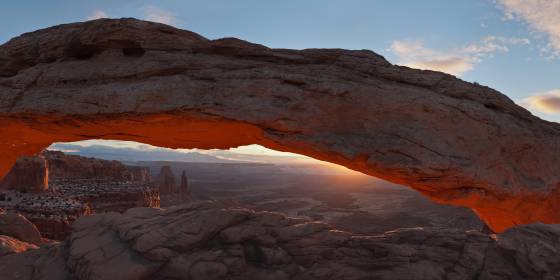 Mesa Arch Panorama 2 Mesa Arch Panorama in Canyonlands National Park