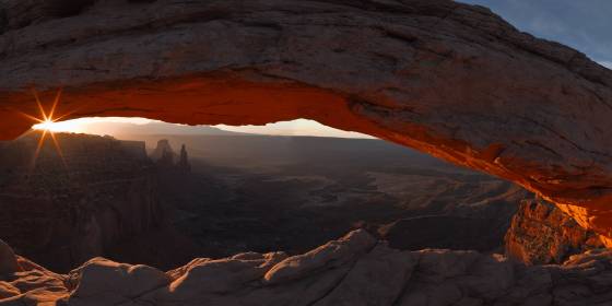Mesa Arch Panorama Mesa Arch Panorama in Canyonlands National Park