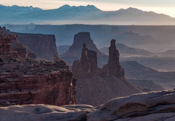 Washerwoman Arch Washerwoman Arch viewed from Mesa Arch in Canyonlands National Park.