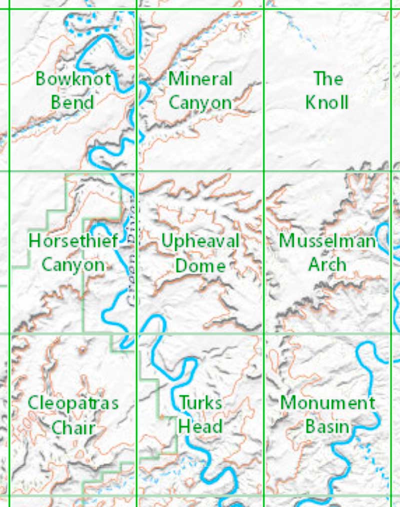 Island in the Sky Topo Maps