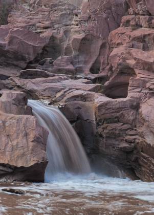 Fremont River Waterfall Fremont River Waterfall in Capitol Reef National Park