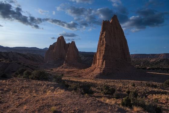 Needle Mountain 1 Needle Mountain and Cathedral Mountain in Capitol Reef National Park