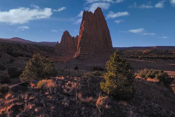 Needle Mountain 2 Needle Mountain and Cathedral Mountain in Capitol Reef National Park