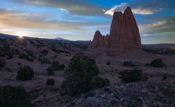 Needle Mountain 3 Needle Mountain and Cathedral Mountain in Capitol Reef National Park