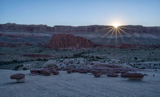 Sunrise at the Hamburger Rocks Sunrise at the Hamburger Rocks in Capitol Reef National Park
