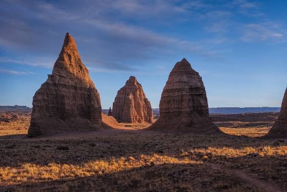 Temples of the Stars and Moon The Lower Group including Temples of the Sun and Moon and Stars in Capitol Reef NP