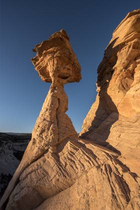 Balancing Rock 4 Balancing Rock Hoodoo in Boulder, Utah at sunset