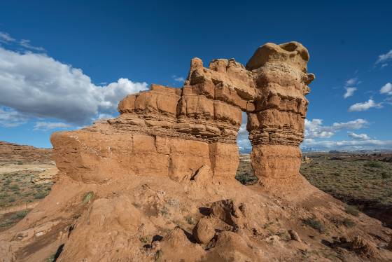 Burro Wash Arch seen from the West Burro Wash Arch in Capitol Reef National Park, Utah