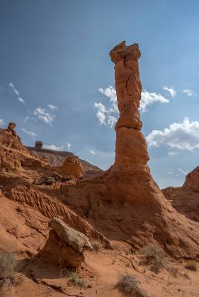 The Big Hoodoo 2 Fifty Foot high hoodoo in Pedestal Alley near the Burr Trail and Bullfrog in Utah