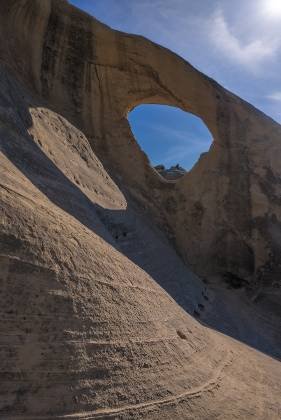 Cedar Wash Arch Sunburst 2 Cedar Wash Arch in Grand Staircase Escalante National Monument in Utah