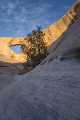Cedar Wash Arch Sunrise 2 Cedar Wash Arch in Grand Staircase Escalante National Monument in Utah
