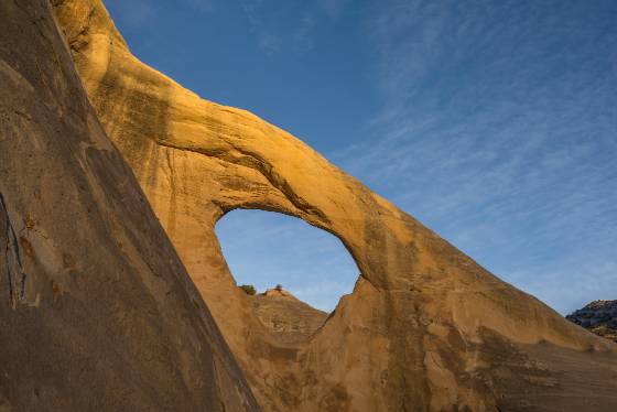 Cedar Wash Arch at Sunset Cedar Wash Arch in Grand Staircase Escalante National Monument in Utah