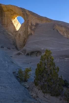 Fall Color 3 Cedar Wash Arch in Grand Staircase Escalante National Monument in Utah