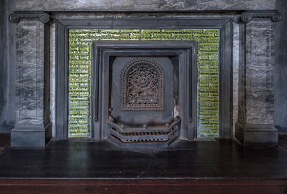 Aiken-Rhett Fireplace Fireplace in the Aiken-Rhett House, Charleston, South Carolina