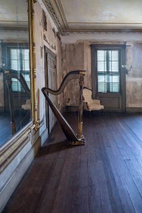 Harp Harp in the Aiken-Rhett House, Charleston, South Carolina