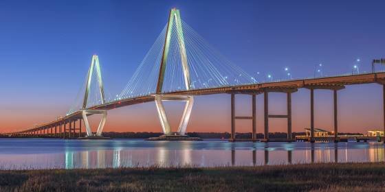 Arthur Ravanel Jr Bridge Panorama Arthur Ravanel Jr. Bridge in Charleston, South Carolina