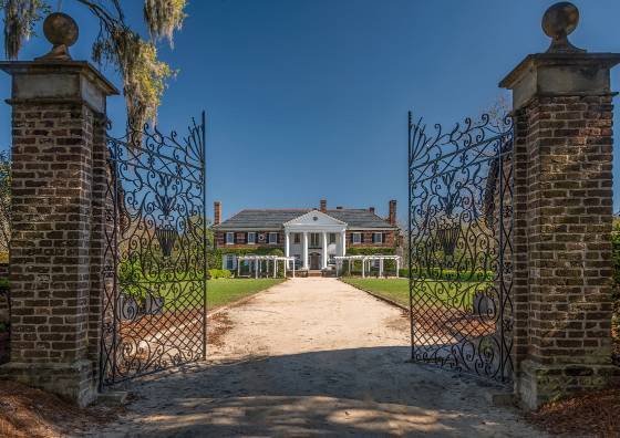 Boone Hall Entrance Gate to Boone Hall near Charleston, South Carolina