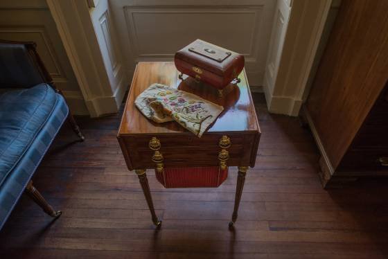 Nathaniel Russell House Table Table in Nathaniel Russell House, Charleston, South Carolina