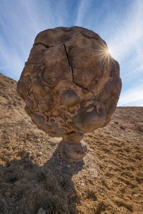 Globe Rock Sunstar Sunstar above Globe Rock neat Tuba City in the Navajo Nation, Arizona