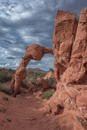 High Heel Arch Sunset 3 High Heel Arch in Coyote Buttes North, Utah seen after its partial collapse