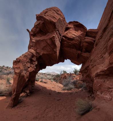 High Heel Arch High Heel Arch in Coyote Buttes North before its partial collapse