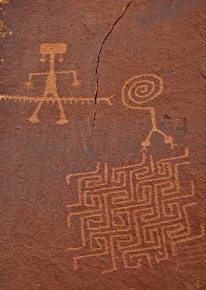 Maze Petroglyph 1 The Maze petroglyph just outside the Coyote Buttes North permit area