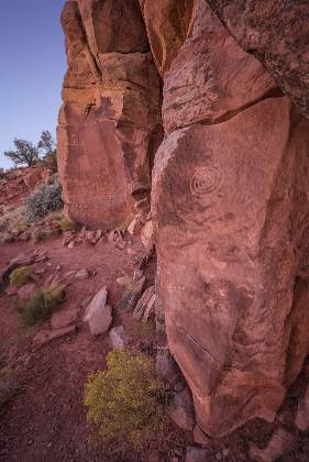 Maze Petroglyph Setting 2 The Maze petroglyph just outside the Coyote Buttes North permit area